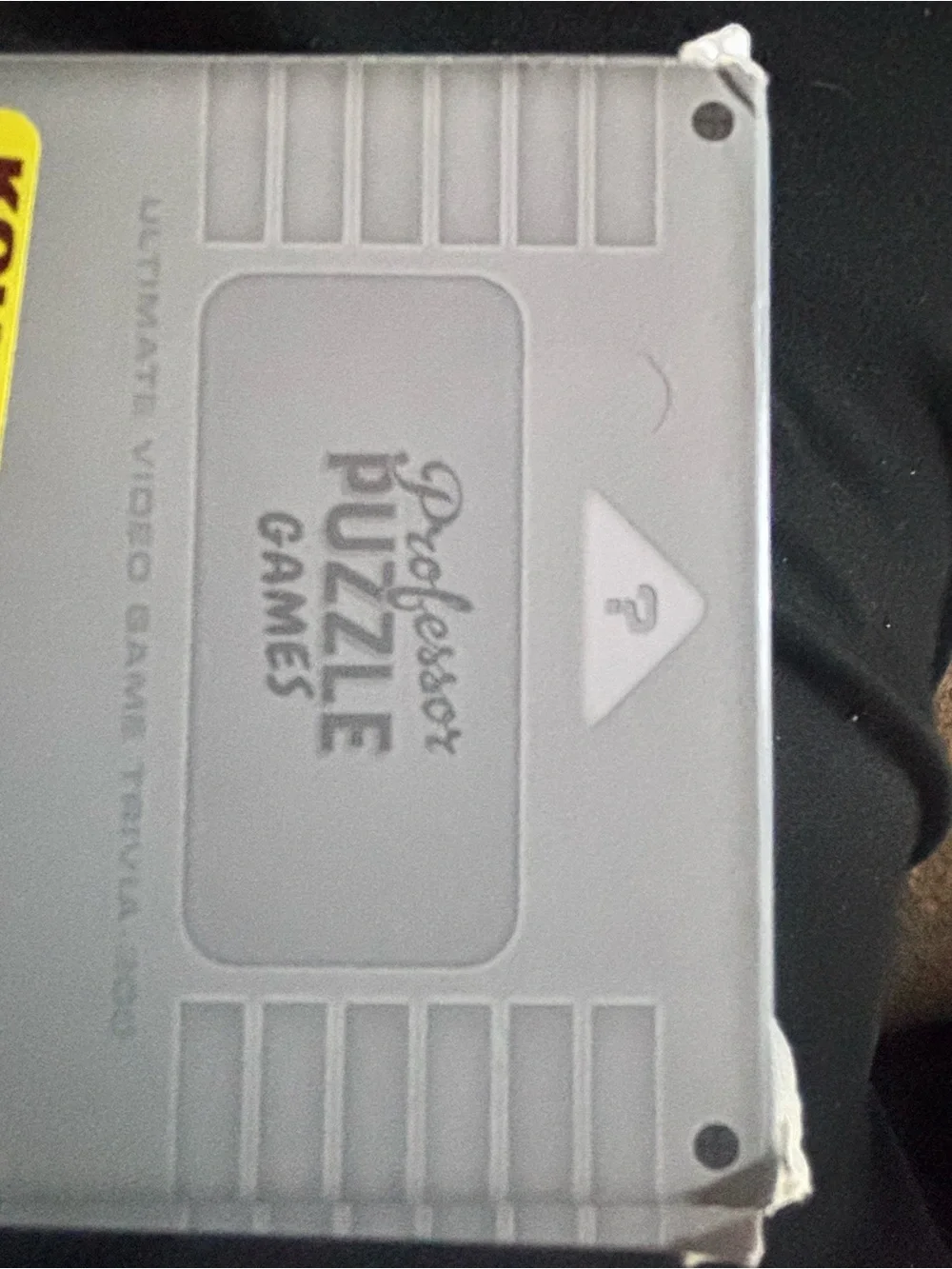 Source Unknown Silver Quiz Cart with Neon Green Display - Video Game Trivia